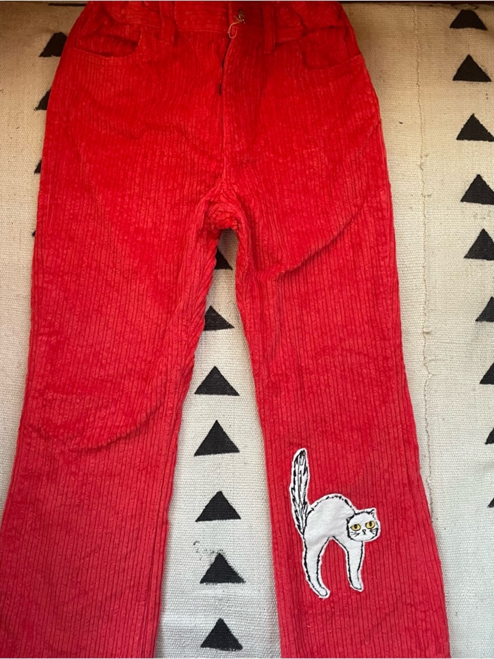 Mini Rodini Scared Cat Flare Pants